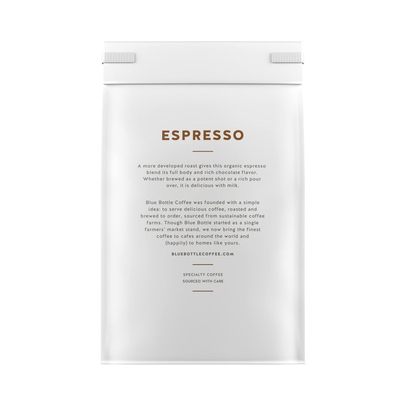 blue bottle coffee Blue Bottle Whole Bean Organic Coffee, Espresso, Dark Roast, 12 Ounce bag (Pack of 1) - Image 5